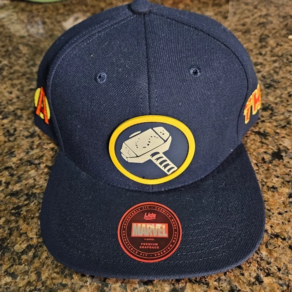 Marvel Thor Hammer Navy Snapback Hat